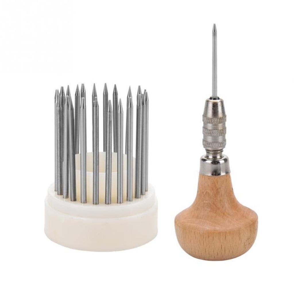 Beading Tool Jewelry Milgrain Tool Set Milgraining Wheels Wooden Handle Vise Stone Setting Milgrain Edges for Jewelry