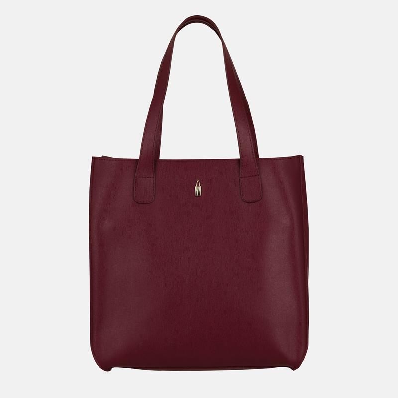 Gilda - bordowa torebka skórzana shopper