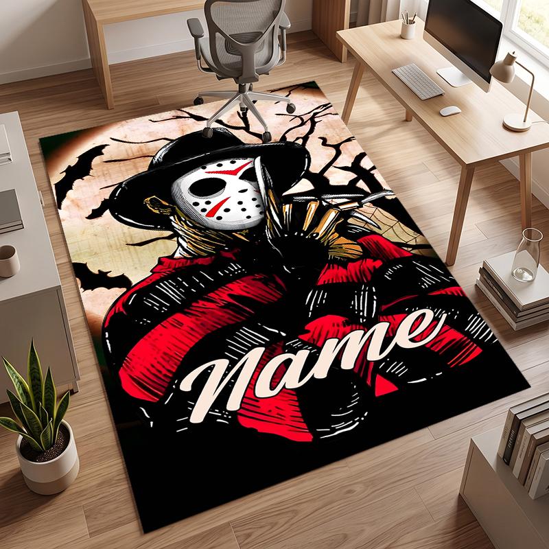 Freddy Krueger (1) Personalized Name Office Carpet Stylish Decor for Living Room Bedroom Kitchen