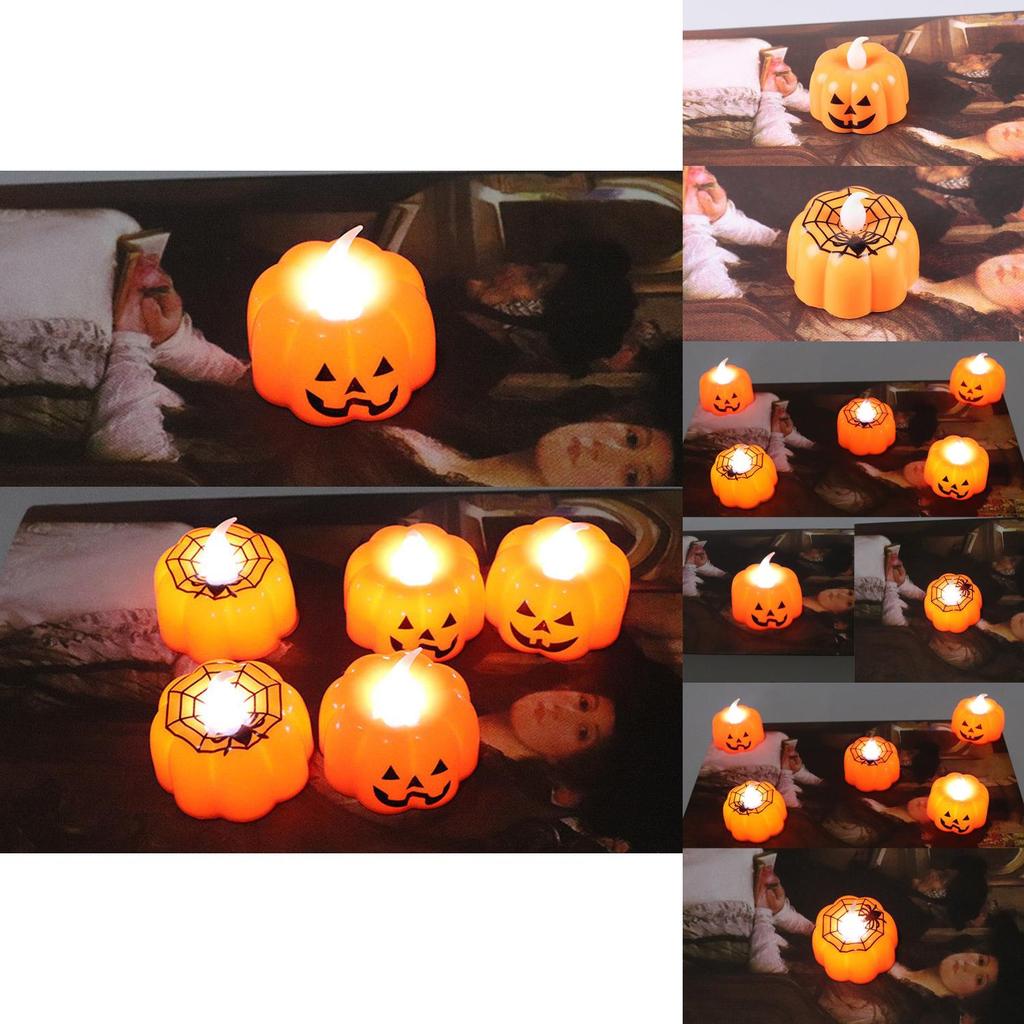 Eye-catching Halloween Pumpkin Led Candles For Festive Birthday And Holiday Gifts