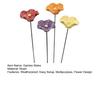 4Pcs Resin Flower Pollinators Cups, Garden Stake Bee Watering Station, Outdoor Small Bird Bath, Yard Art Decor Water Feeder for Hummingbird Butterfly