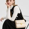 Women's Genuine Leather Small Square Bag 2026 New Fashion Minimalist Solid Color Crossbody Shoulder Purse