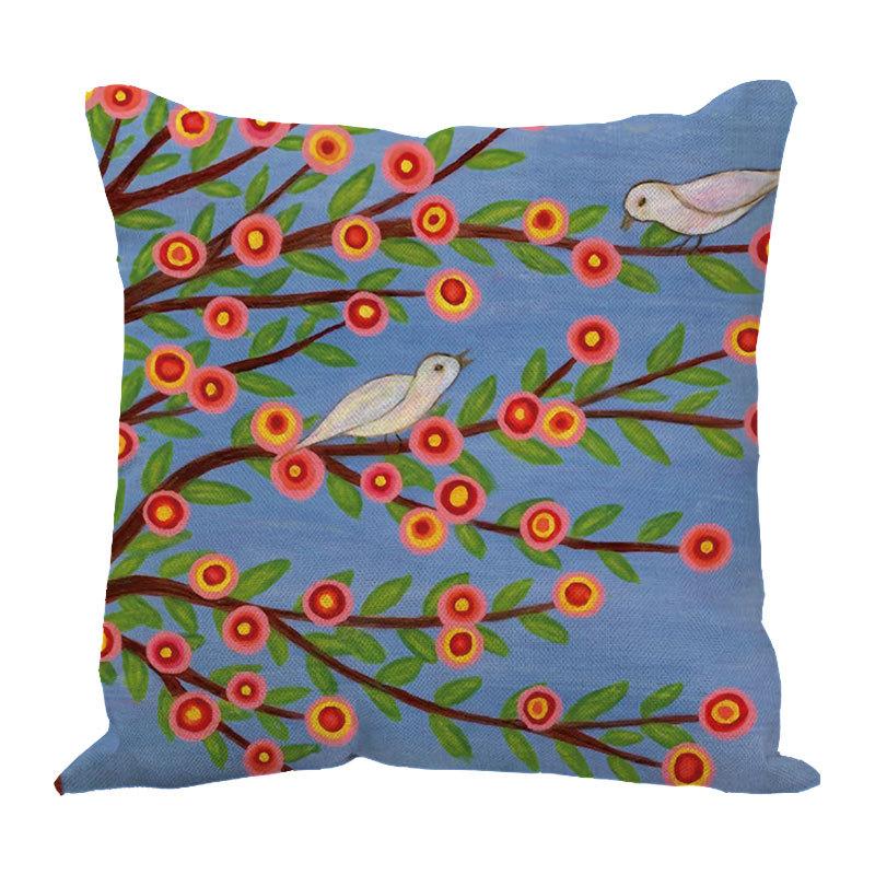 Line Pillow Cushion Cartoon Pillow Head of The Bed Sofa Waist Leaning On The Car Waist Pillow Pillow Cover Office Cushion Backrest Cushion