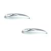 A28G-Chrome Car Door Handle Trim Cover 2PCS For Bentley Continental Gt Gtc 2004-2011 Exterior Door Handle Part Number 3W0837379A