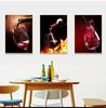Red Wine Glass Oil Painting Prints Poster Modern Canvas Art Bar Restaurant Kitchen Wall Decoration Dinning Living Room Decor No Frame