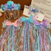Mermaid Headwear, Children'S Princess Bow, Hairpin, Girls' Floating Yarn, Braided Hair Clip, Mermaid Maiden Hair Accessory