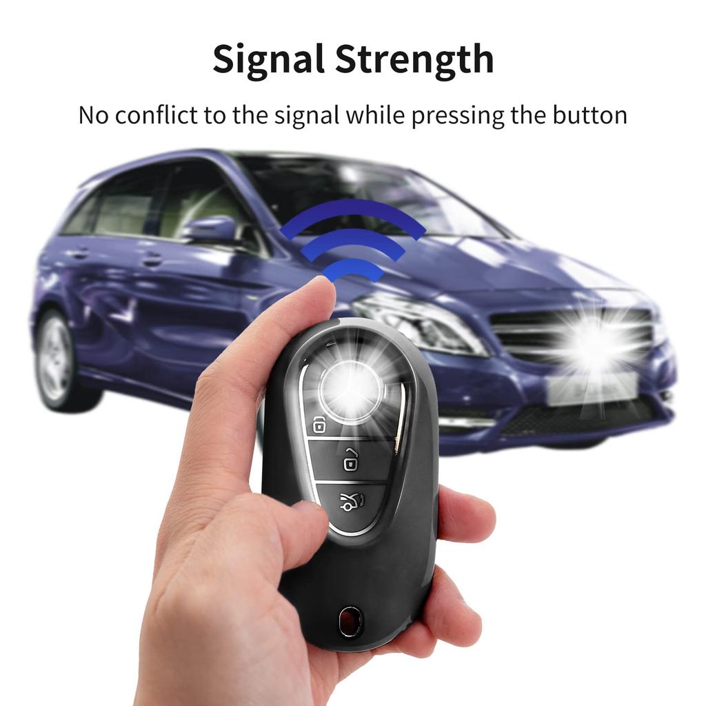 TPU Car Key Case Keychain For Mercedes Benz C /S Class W223 W206 S350L S400L S450L S500L 2022 2023 Eqe Suv Protector Accessories
