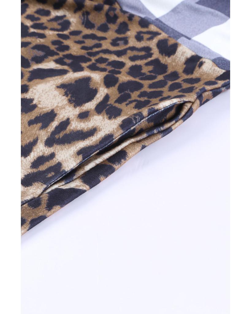 Azura Exchange Patchwork Cowl Neck Sweatshirt