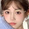 Fashion Square Myopia Glasses Women'S Blue Light Blocking Eyewear Rimless Diamond Short-Sighted Unisex Eyeglasses With Diopters
