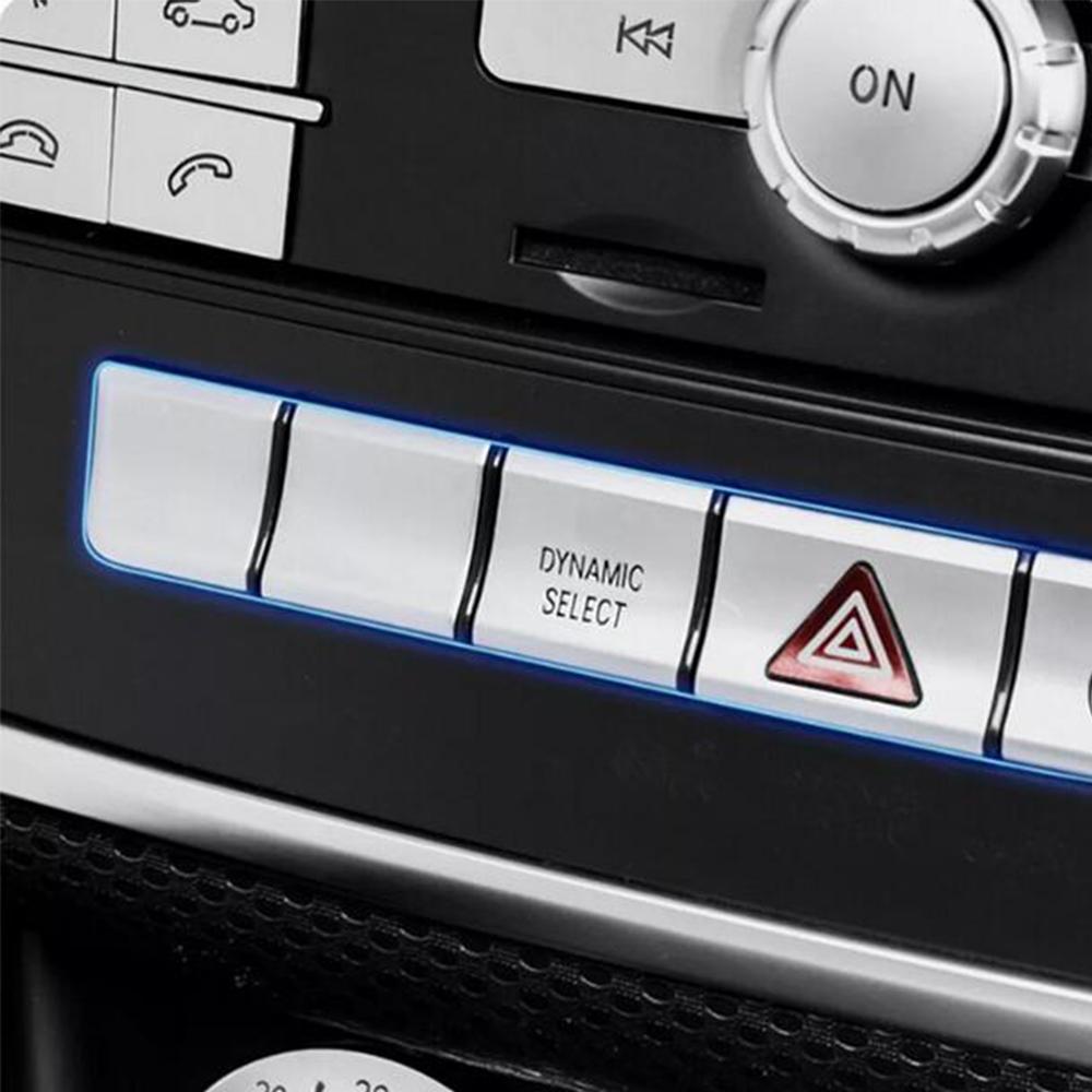 1 Set Cd Panel Function Switch Cover Trim For Mercedes Benz