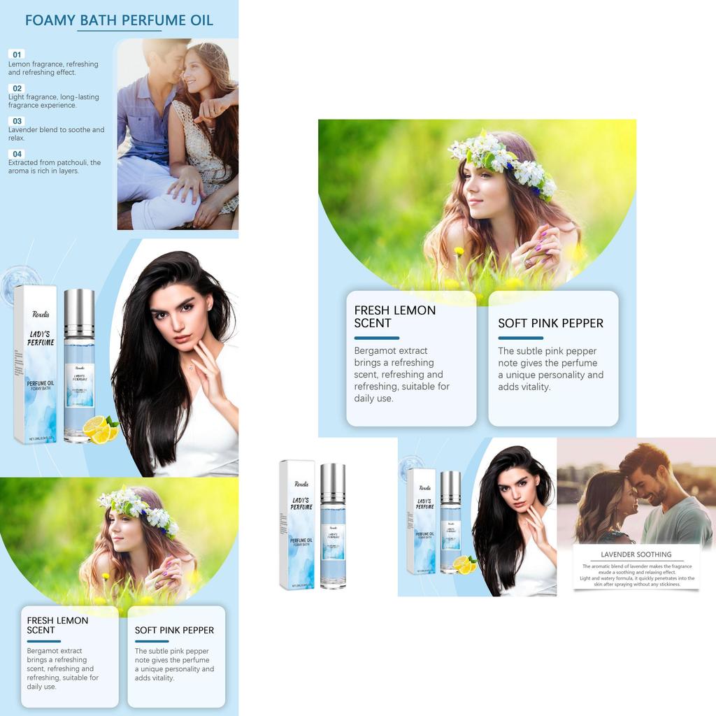 Refreshing Blue Perfume Natural Light Fragrance Alluring Charm Lasting Scent For Couples