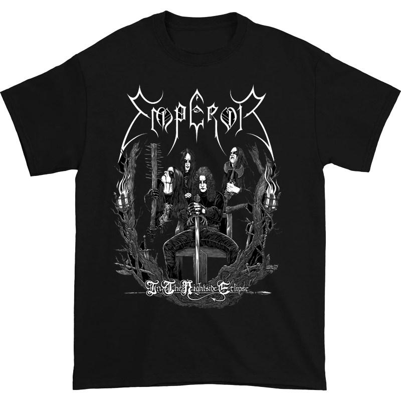New 1991 Emperor  Dark Style Norwegian Black Metal Rock American Retro Mens ShortSleeved TShirt