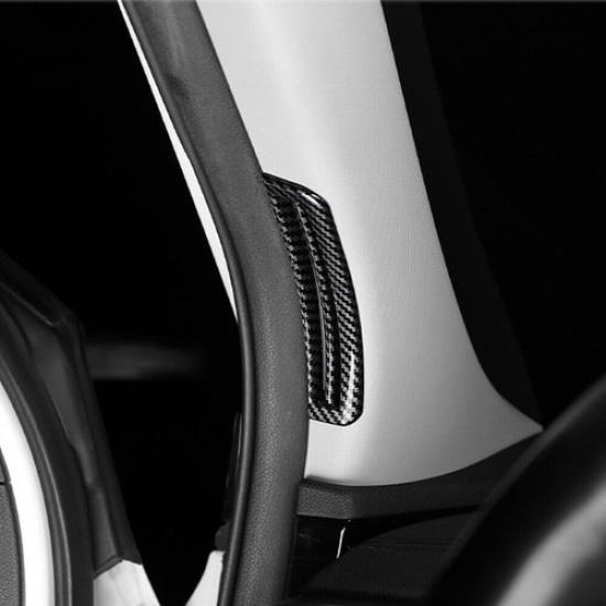 Carbon Fiber ABS A Pillar Air Vent Outlet Trim Cover For Kia Sorento 2016-2020