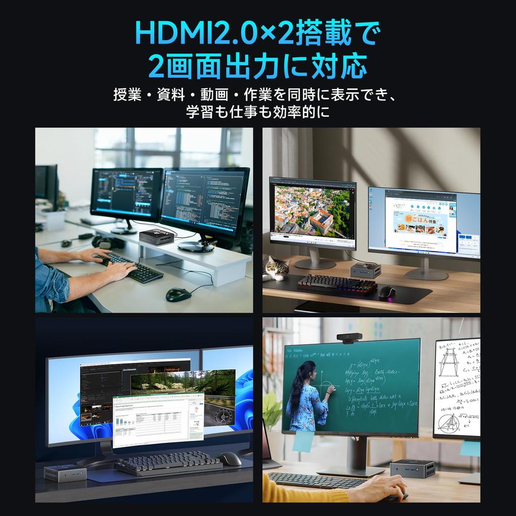 BMAX Intel N95 Mini Faster Than the 12th Generation Intel Mini Up To 16GB DDR4 512GB 2 USB 2 Display Gigabit Quiet Mini B4 PC, Low-Power, N97, PC,