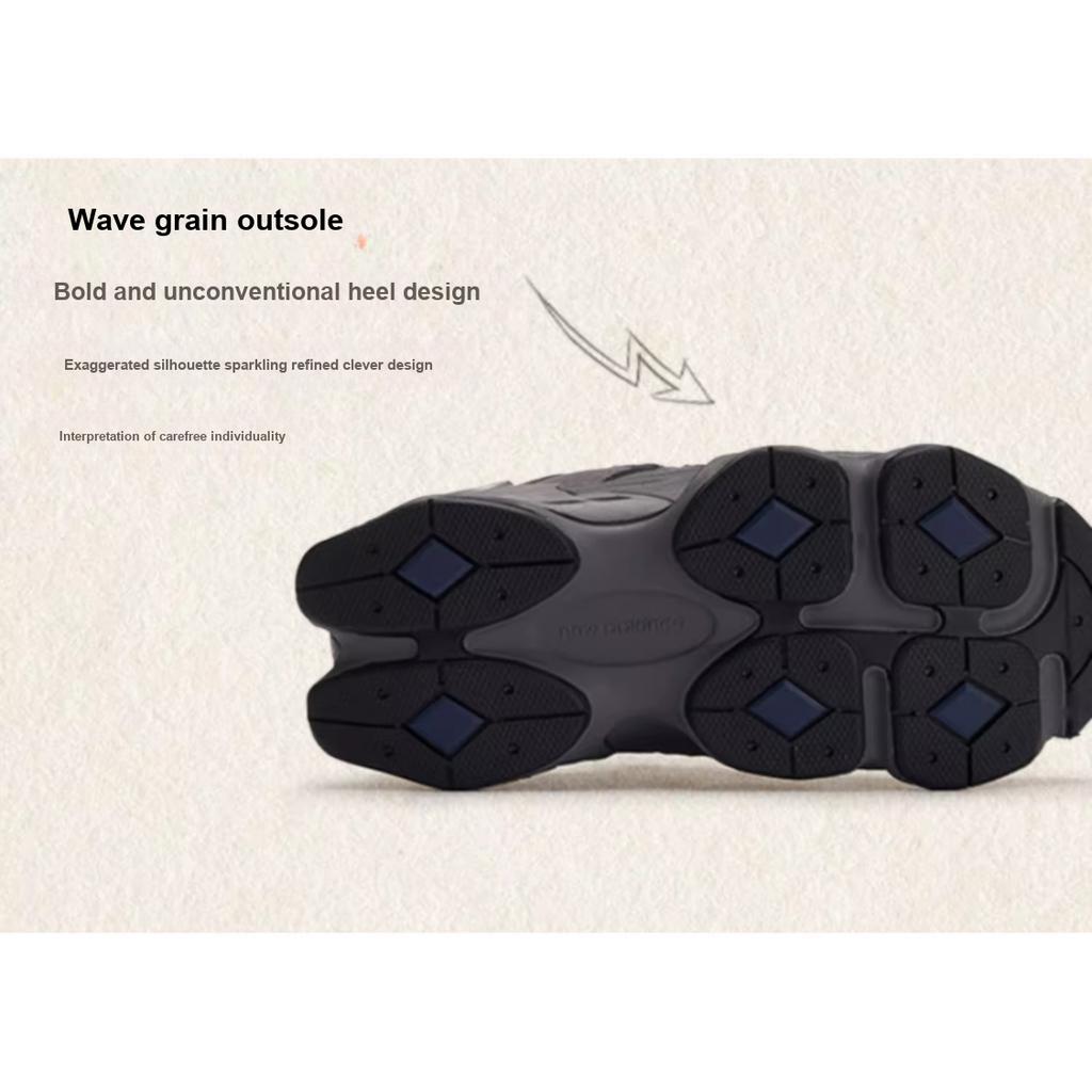 New Balance 9060 Niño Pequeño Castlerock Zapatillas para Niños Gris Marino Plateado Metálico PV9060EC