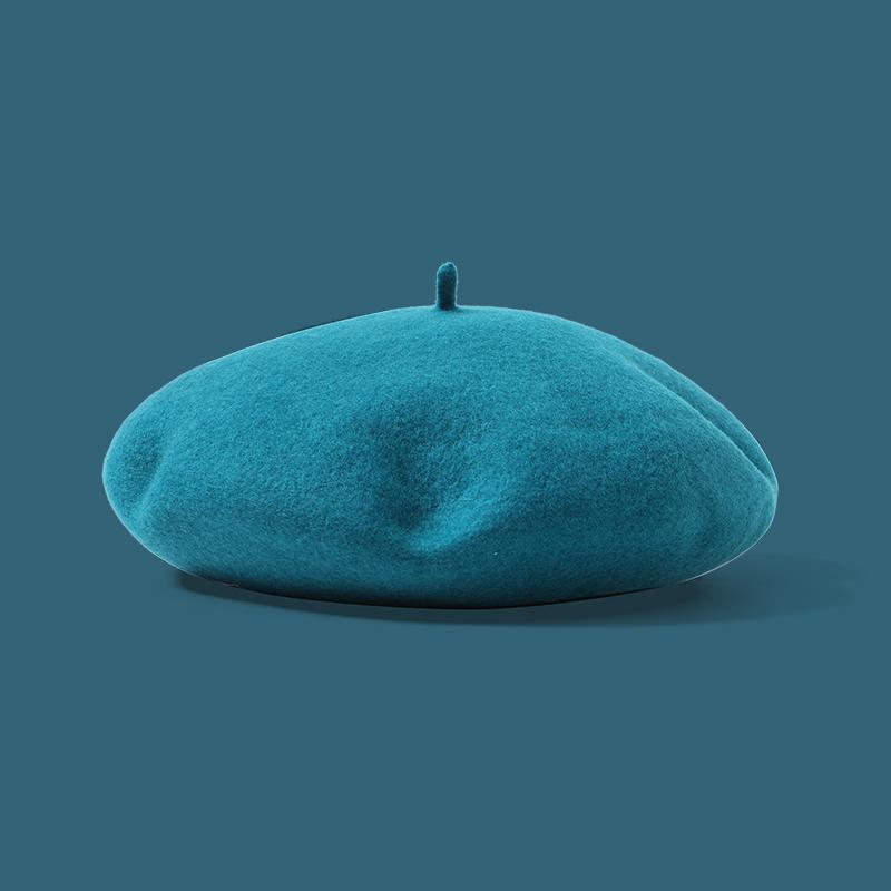 Custom Autumn Winter Multi Color Travel Warm Wool Beret Hats for Ladies