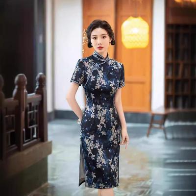 Elegant 2024 Summer Cheongsam: High-End, Slim, and Retro for Women