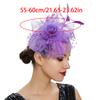 Feather Headpiece Women Mesh Hat Hair Band Headband Wedding Accessories Feather Headband Hat Party Hairpiece