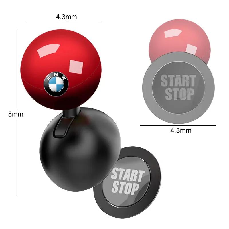 BAIL4 Car 1Pcs Car Logo Push Start Button Lever Creative Protective Cover For BMW M5 E90 E91 E92 X1 X2 X3 X4 F20 F25 G30 G20 E30 F48
