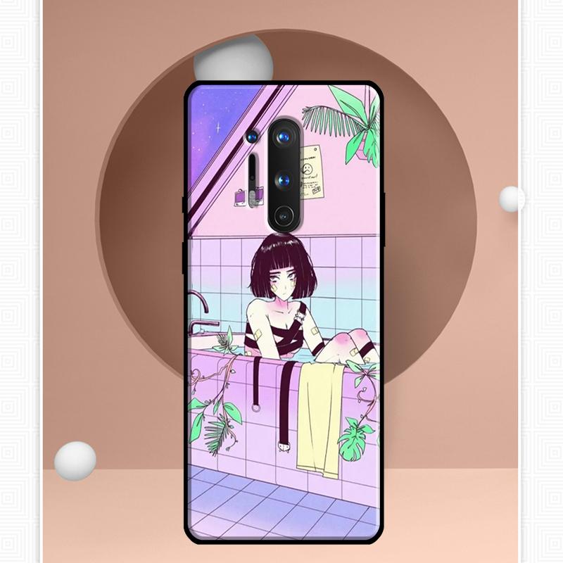 Japanese Style Anime Case For OnePlus Ace 11 9 10 Pro 9RT 10T 8T Cover For OnePlus Nord CE 2 Lite 2T N10 N20