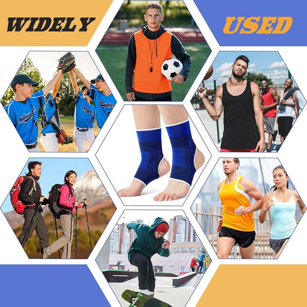 Kids Compression Ankle Brace Knitted Sleeve Support For Sprains Arthritis Tendonitis Jogging Running Fitness