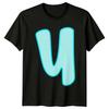 U Initials Alphabet Unisexs TShirt Unisexs Tee Graphic Unisex Initial Top
