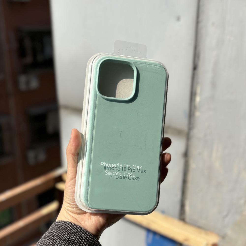 Solid Color Liquid Silicone Case Cover For iPhone 16 Pro Max 16Pro Soft Active Touch Camera Button Cases