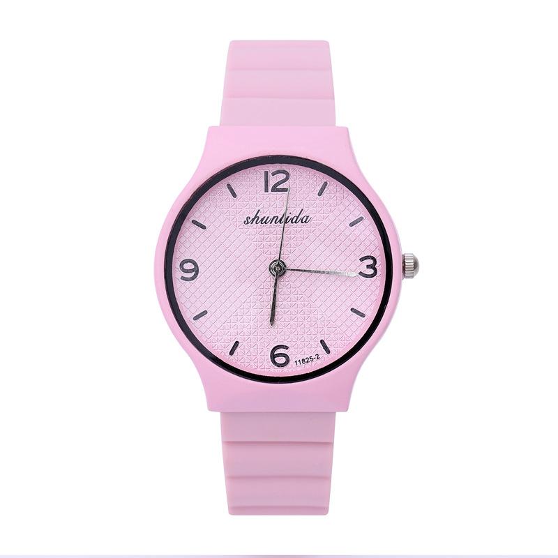 Candy Color Silicone Tape Women'S Watch Small Fresh And Fashionable Student Quartz Watch Women