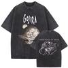 Washed Vintage Metal Rock Band Gojira T-shirt From Mars To Sirius T-shirts Men's Women Gothic Punk Oversized T Shirts Streetwear