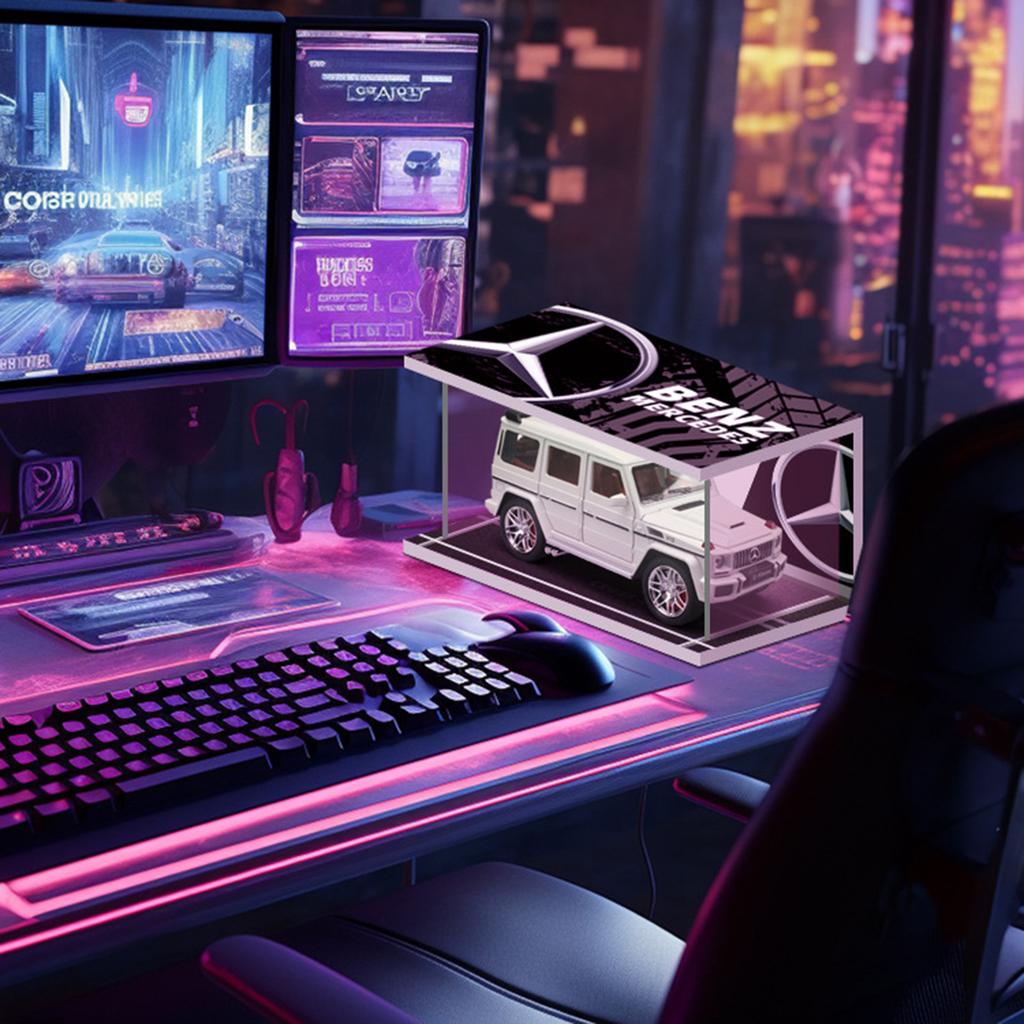 1:24 1:32 Scale Lighting Parking Lot Assembly Toy Diecast Alloy Model Car Garage DIY Scene Collection Display Toy Children Gift