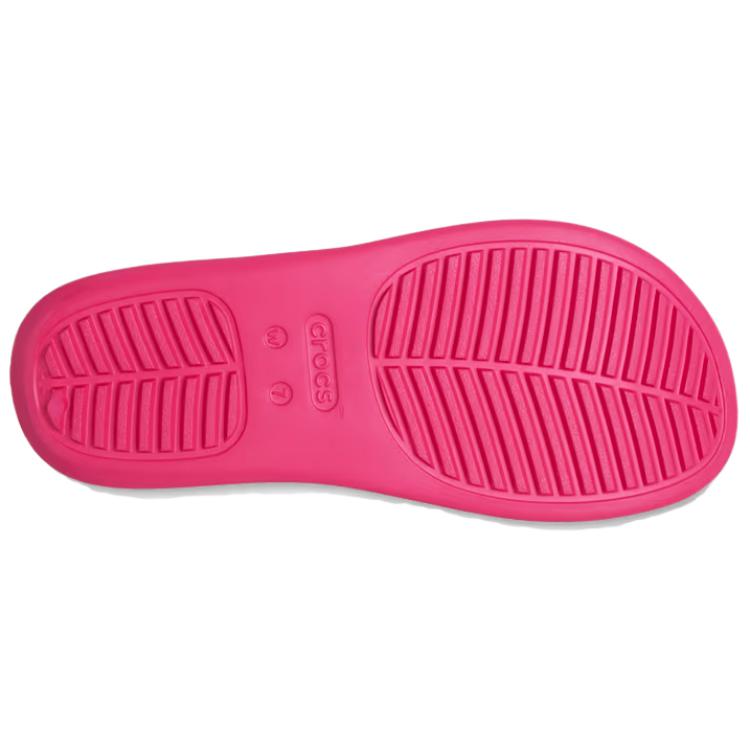 Crocs Mousse Casual Fashion EVA Anti-Friction Slide Sandals Women Sandals Magenta 210834-6ZQ