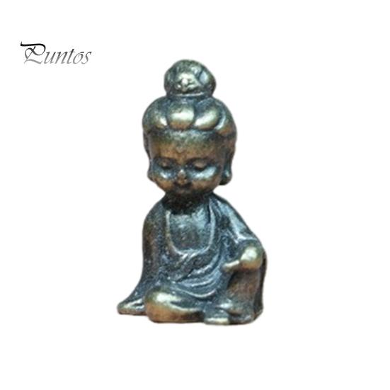 Mini Figure Statue Alloy Mini Figure Figurine Retro Micro Landscape Ornament for Potted Plants Tabletop Rockeries Bookshelf