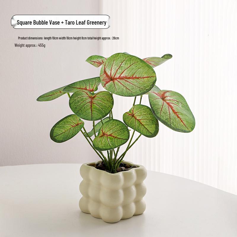 Yapay Çiçek Aranjmanları İçin Zarif Seramik Vazo - Oturma Odası veya Yemek Masası Dekorasyonu İçin Mükemmel