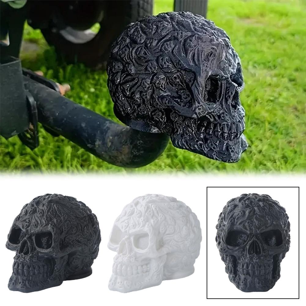Skeleton Trailer Connector Cover Skull Trailer Coupling Cover Anti-Rust Cover Ball Protector Trailer Hitches Cap Towing Hit G4Z3