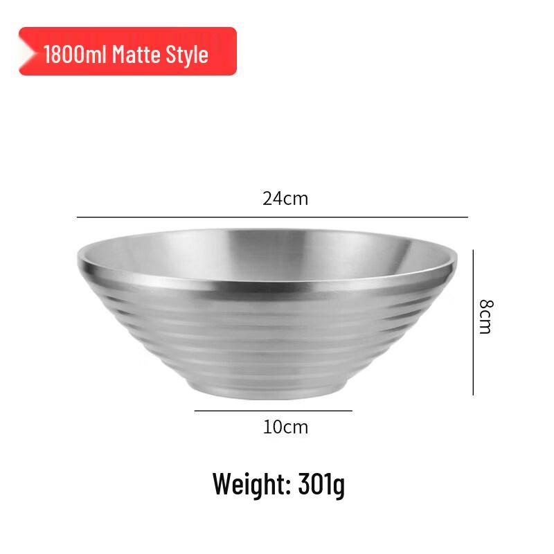 Qiwei 304 Stainless Steel Large Multi-purpose Bowl