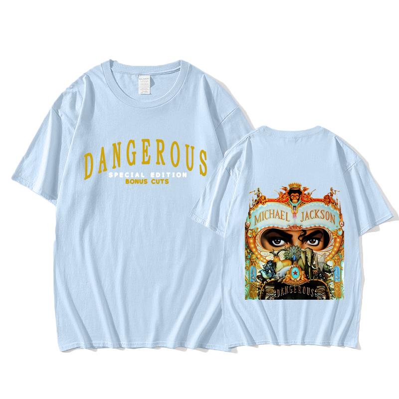 Michael Jackson Style Aldult  Quality 2025 Unisex Camisetas Aldult Vintage Fashion Graphic Printing Tees Comfortable Female/Male Tops