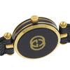 Gucci Sherry Watches Gold blackDial Plated Gold/Stainless Steel Quartz Analog Display Women Used