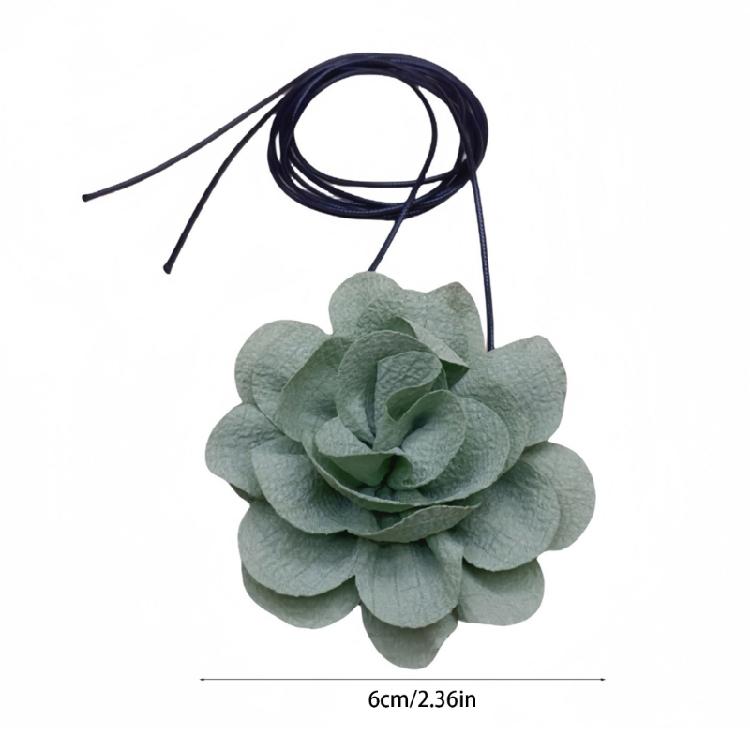 Rose Choker Long Rope Necklaces Fashionable Accessories for Girls and Ladies