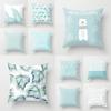 Soft Mint Green Printed Pillowcase Sofa Cushion Cover Home Textile Products Fresh Geometric Pillowslip