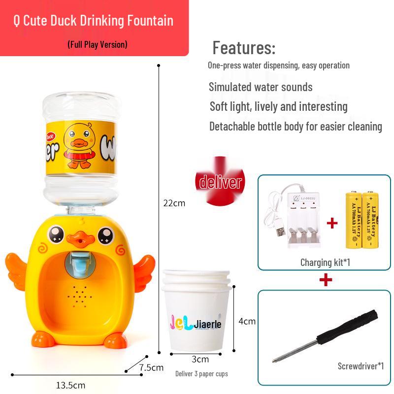 Dinosaur Water Dispenser Toy for Kids - Mini Kitchen Play and Educational Fun