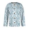 Chaqueta tipo cárdigan de punto de manga larga con estampado de San Valentín para mujer
