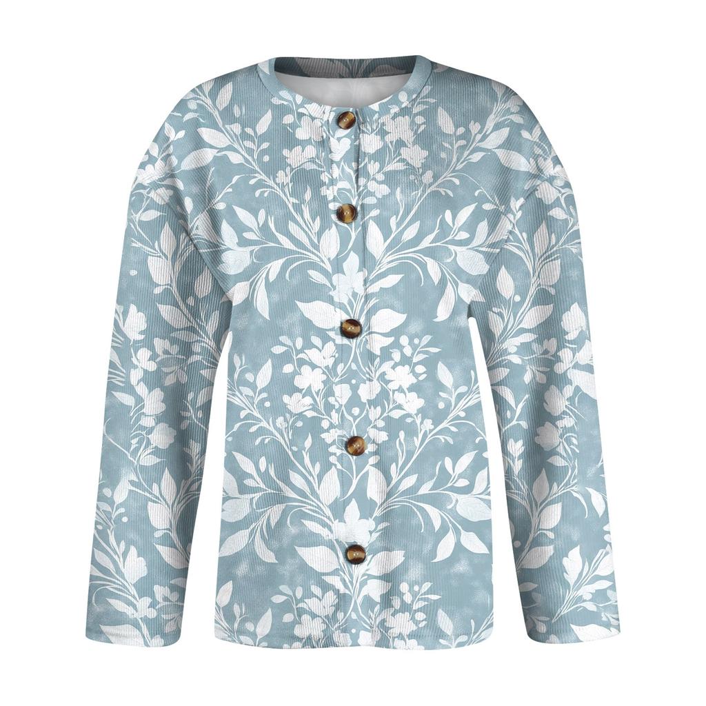 Chaqueta tipo cárdigan de punto de manga larga con estampado de San Valentín para mujer