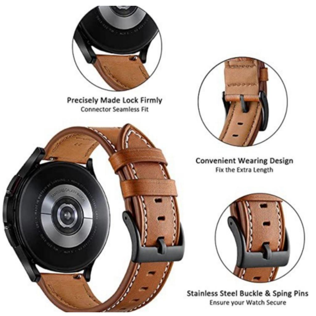 22mm Faserleder Uhrenarmband für Huawei Watch GT 6 Pro/6/5 Pro/5/4/3/2 46mm Nahtlinie Schnellverschluss Ersatzarmband