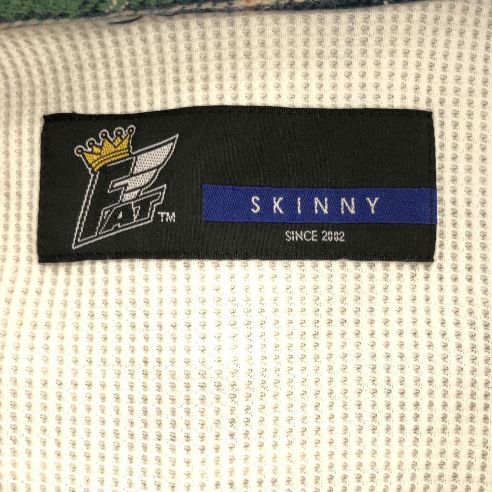 FAT Check Pattern Jacket SKINNY Green system Parker Men's Used