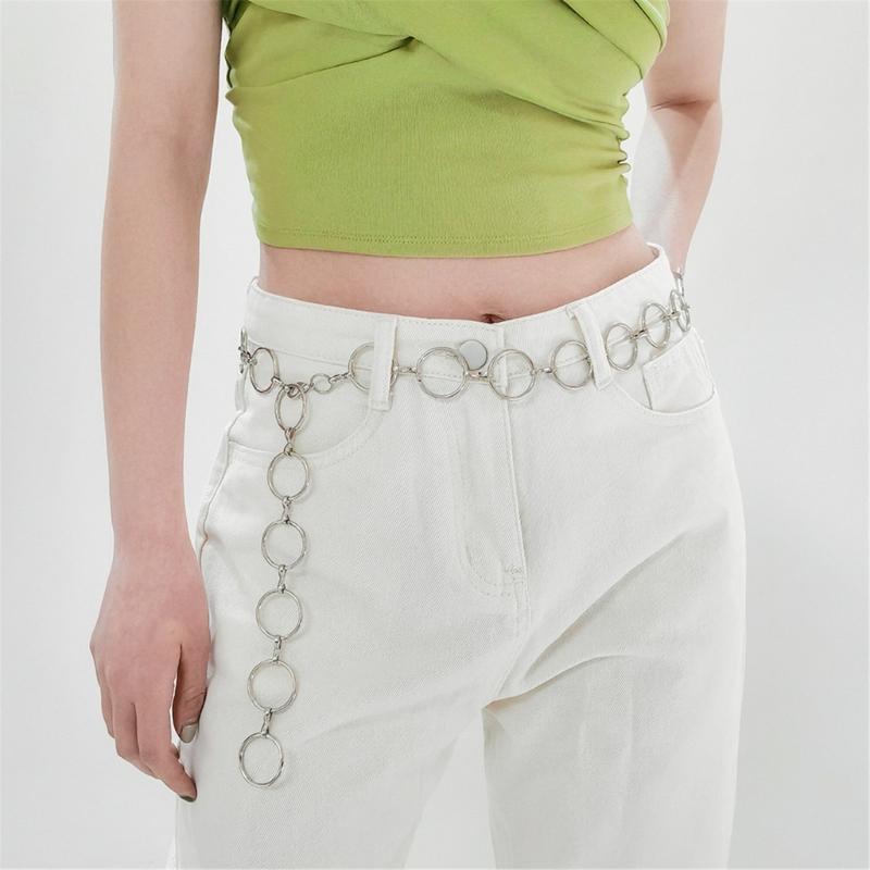 Metal Waist Chain for Women Belly Link Chain Belt Perfect for Dresses and Casual Outfits Waistband with Adjustable Clasp