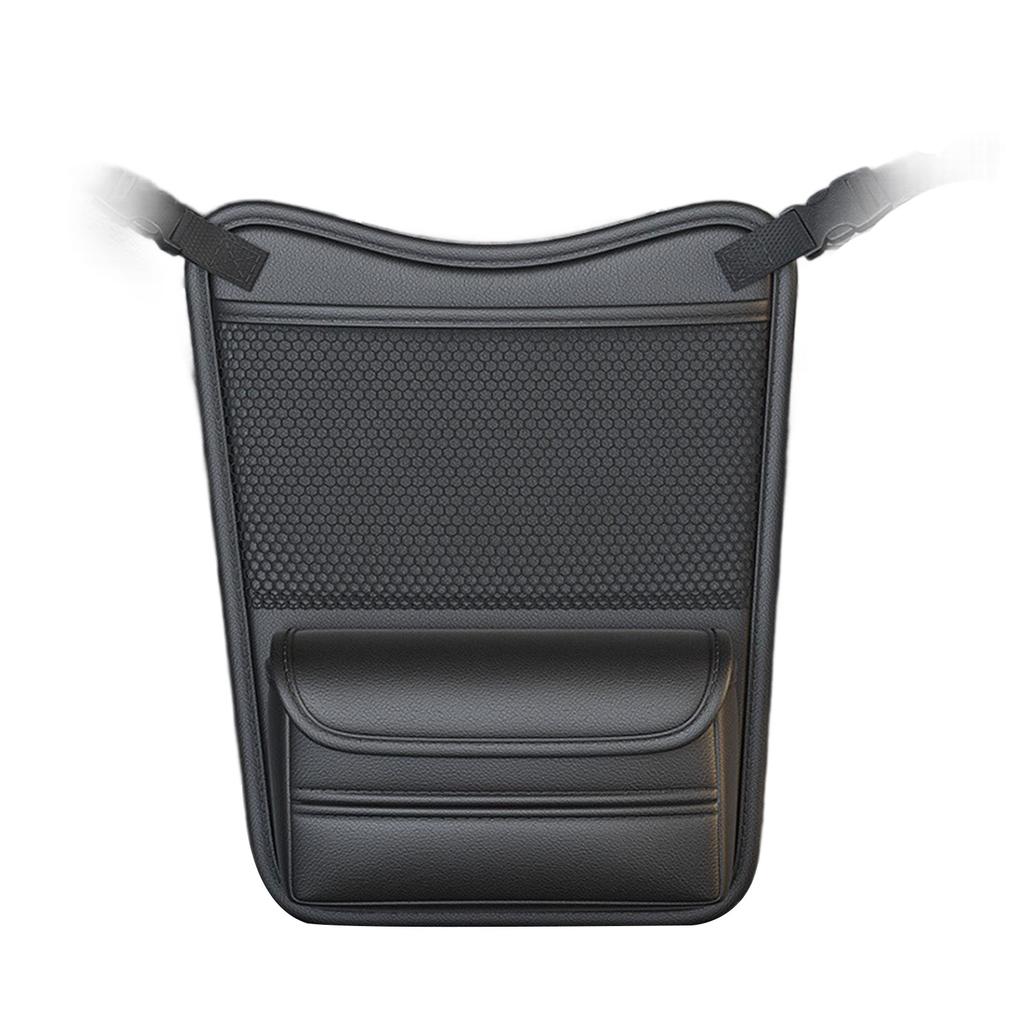 Leather Car Accessory Multi Pockets Organizers with Tissue Holder Easily Attachable to Seat for Additional Storage Space