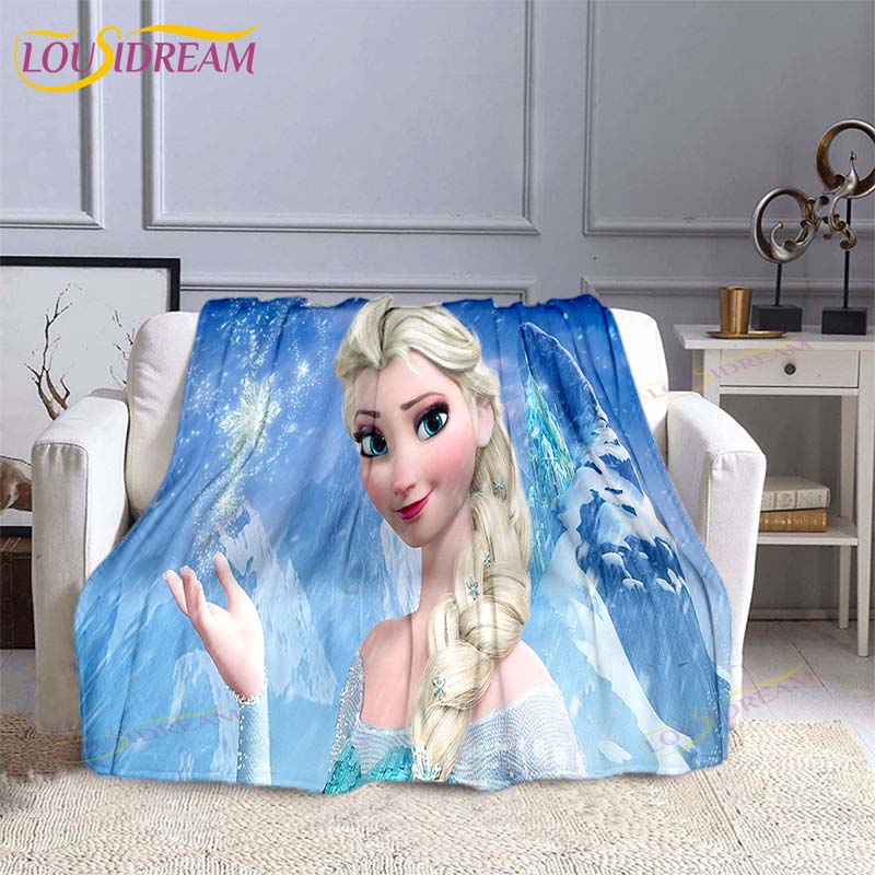 Gefrorene Mode-Decke Anime Flanell Bett-Überwurf Weiche 3D-bedruckte Cartoon-Decke Sofa Reise Camping Kinderdecke