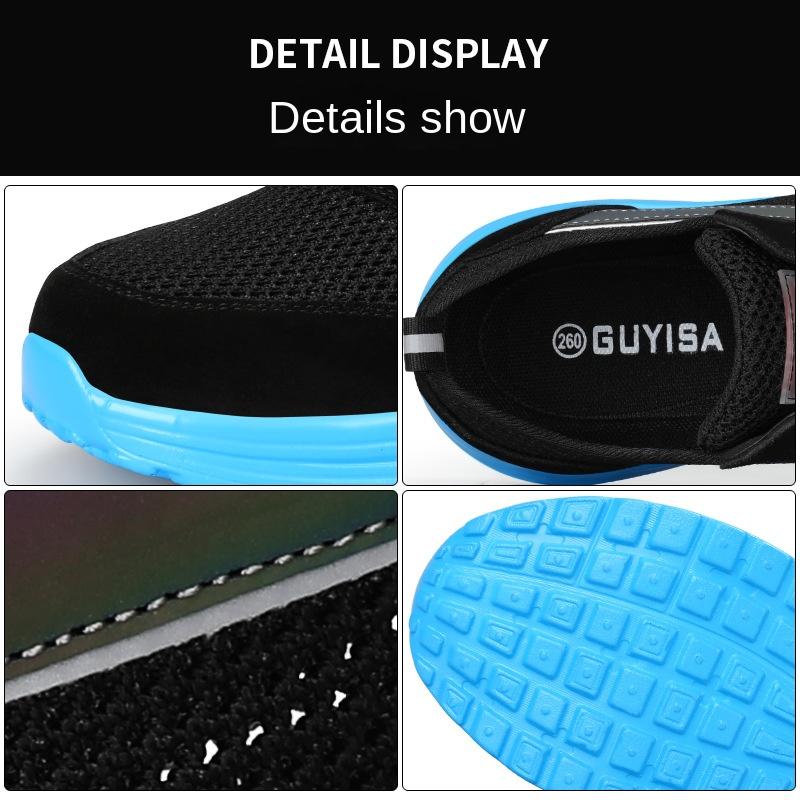 Chaussures de sécurité pour hommes, chaussures de travail confortables, anti-écrasement et anti-perçage, avec sac en acier