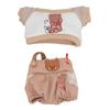 Plush Doll Clothes Cute Cotton T Shirt Overalls Stuffed Doll   Toy Clothing for 8in Dolls Dress Up