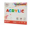 12/24/36/48 Colors Direct Liquid Acrylic Paint Marker Soft Brush Tip Pens Sets Professional Drawing For DIY Artistic Creation